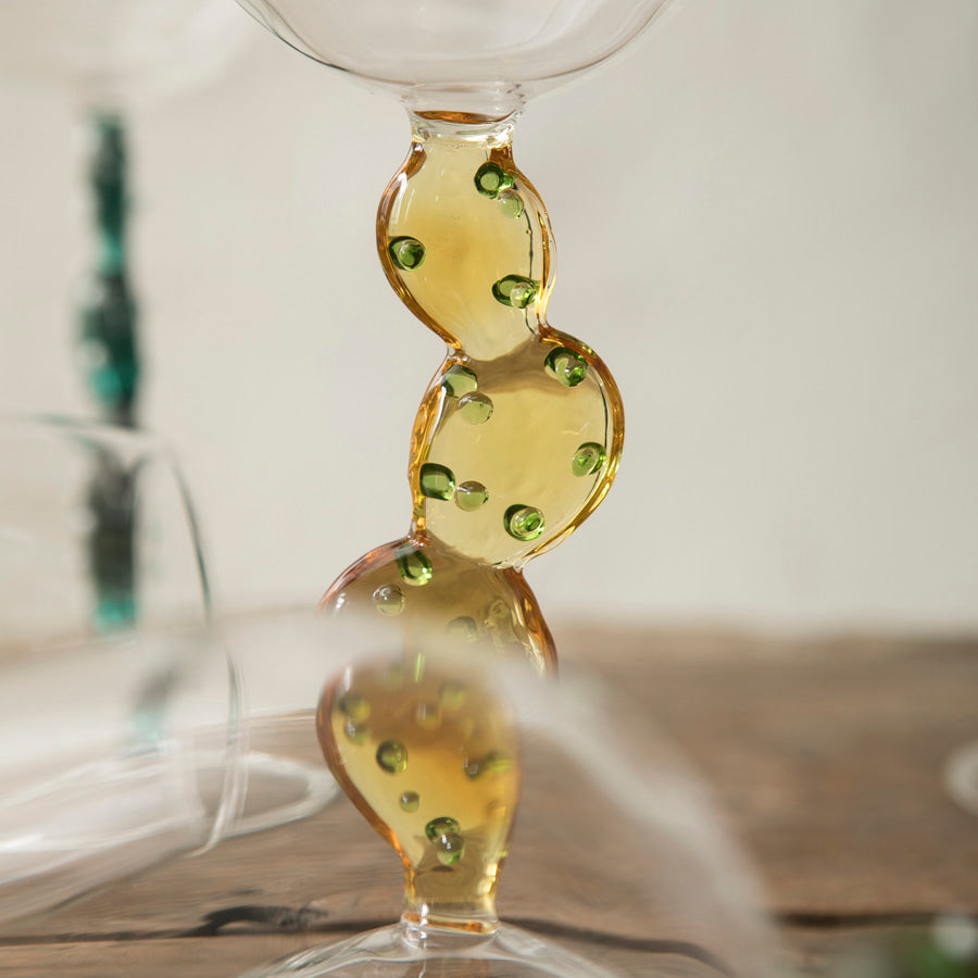 x6 Cactus Borosilicate Wine Glasses