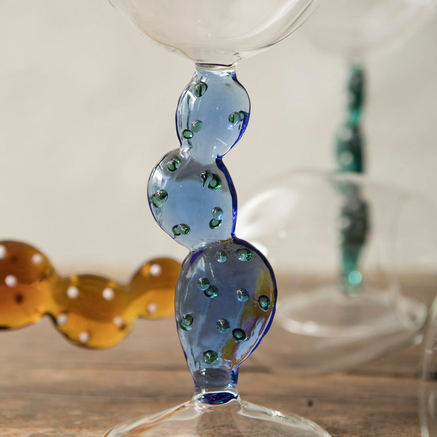 x6 Cactus Borosilicate Wine Glasses