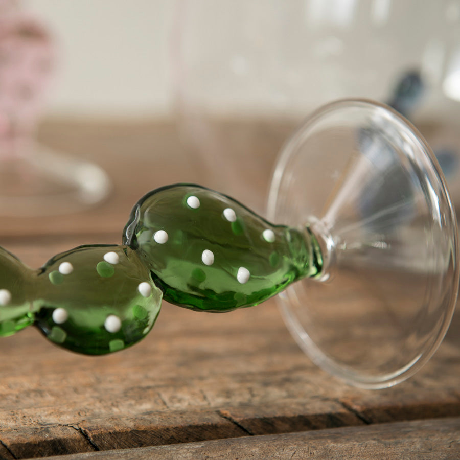 x6 Cactus Borosilicate Wine Glasses