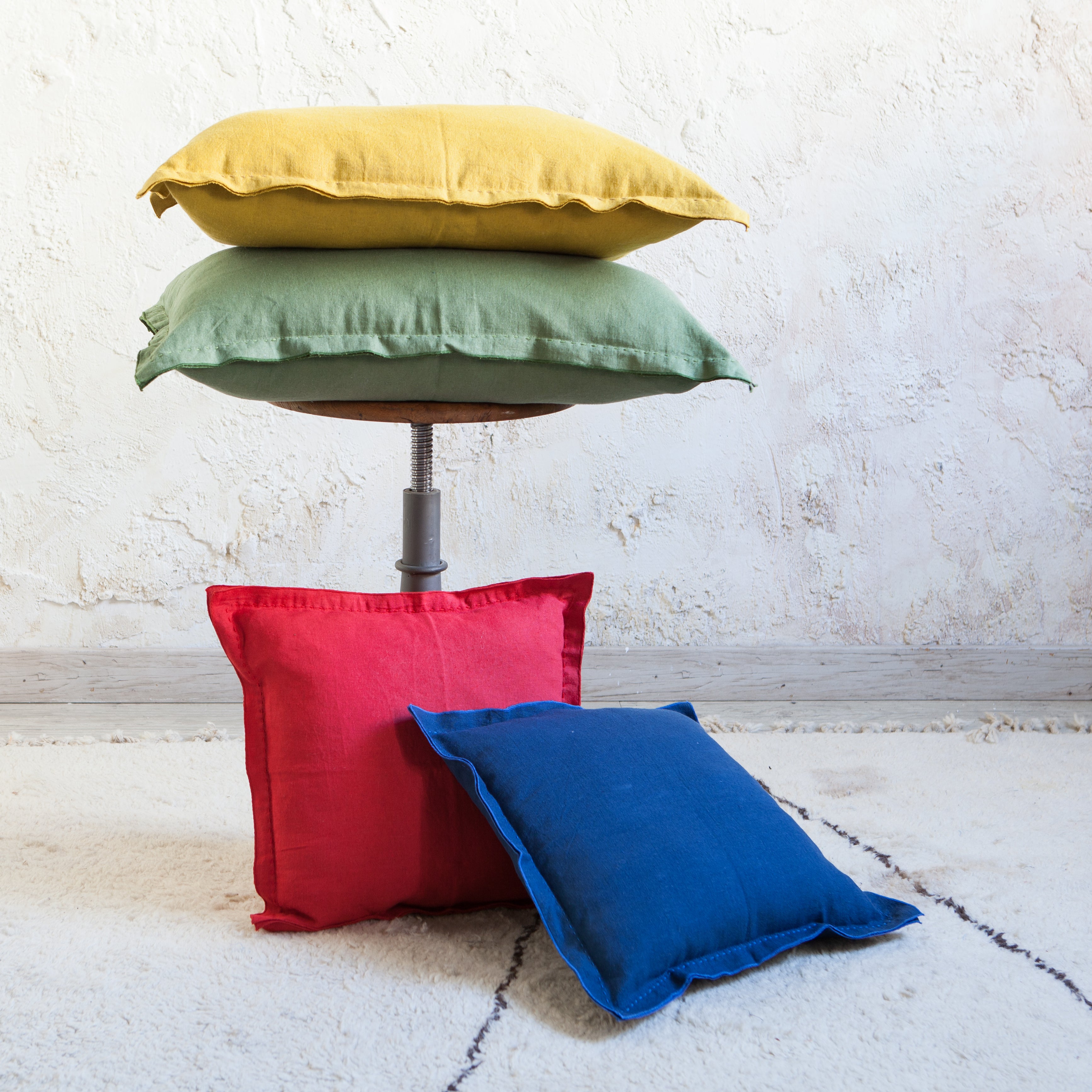 Green Linen Cushion