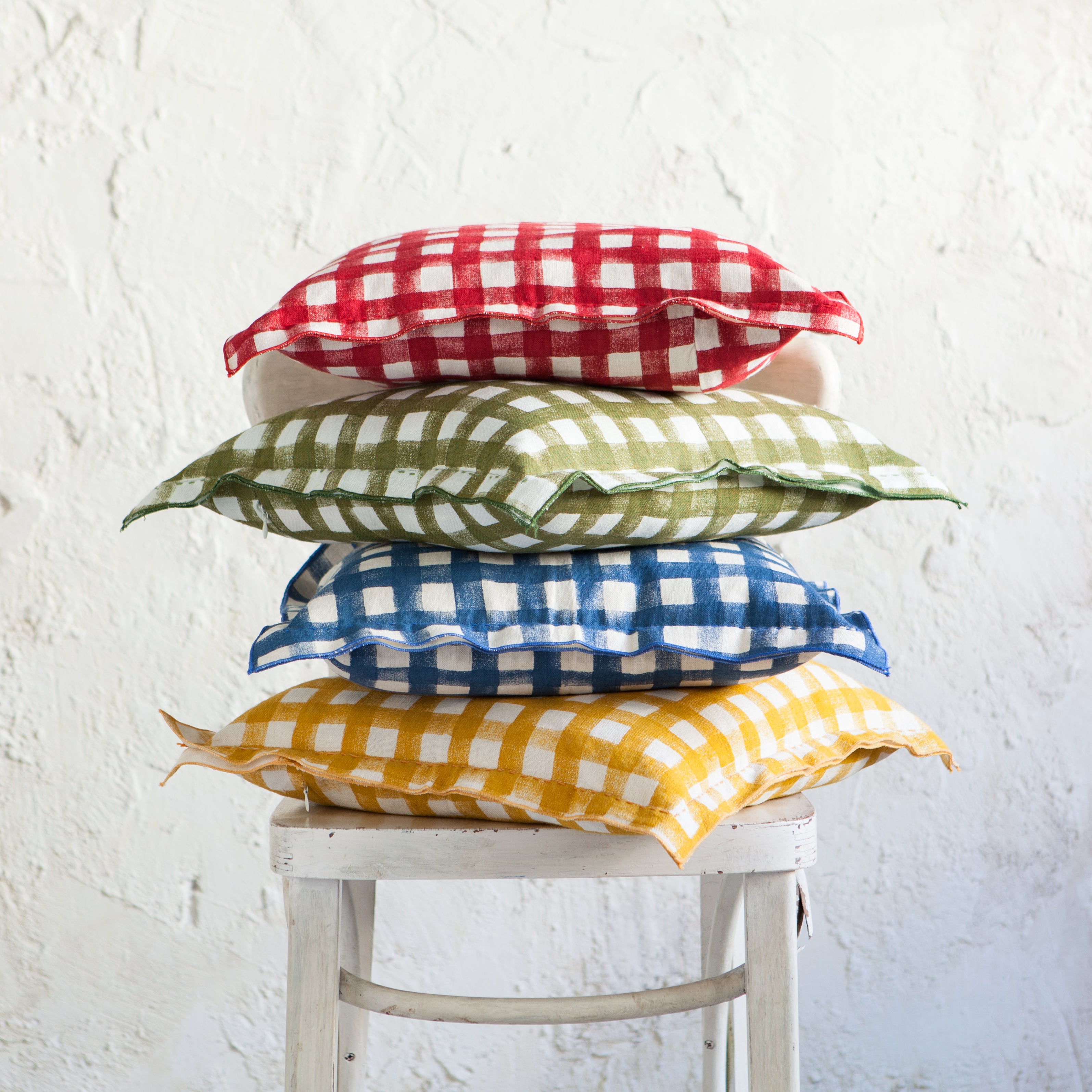 Red Vichy Cushion