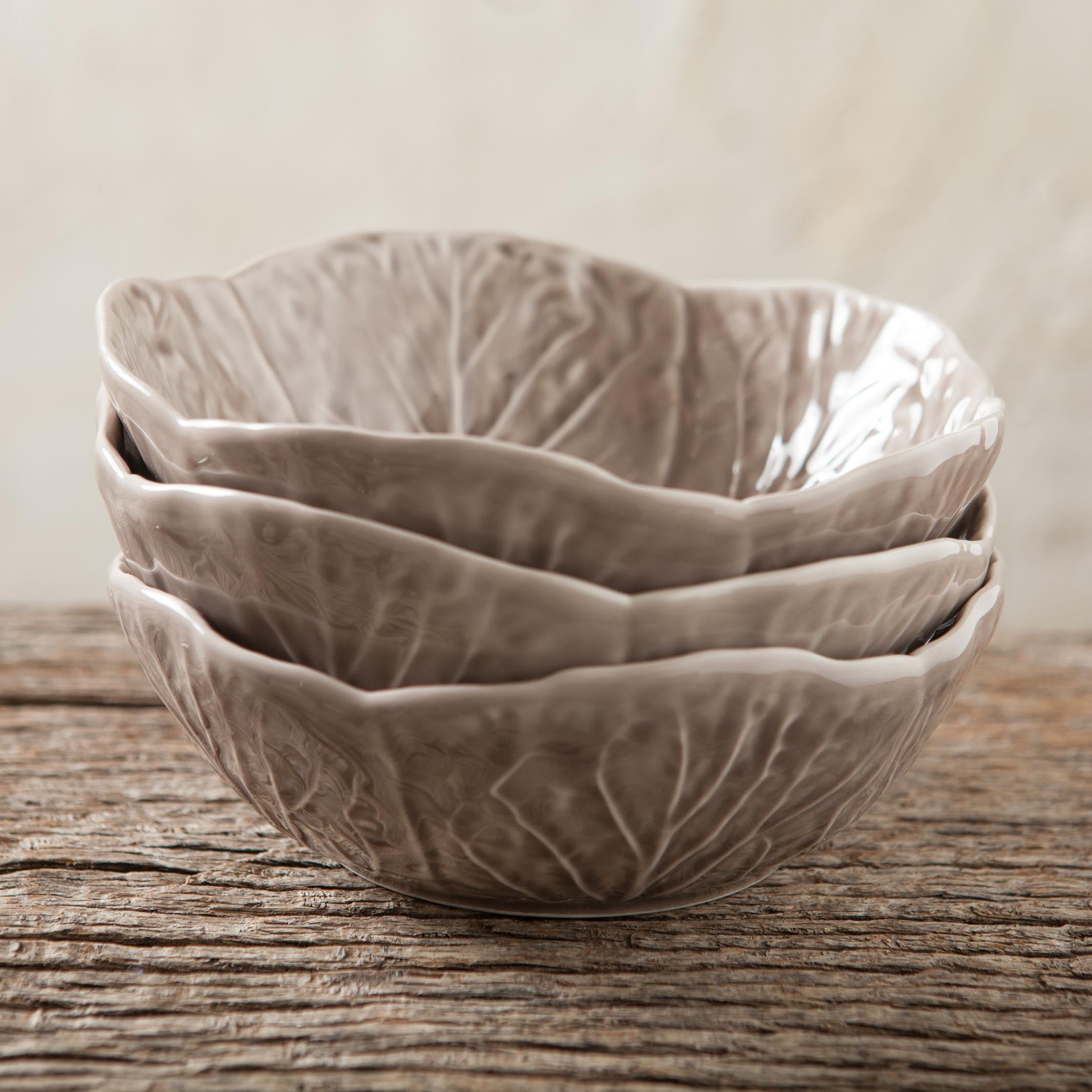 Cuenco Hoja Bordallo Beige S