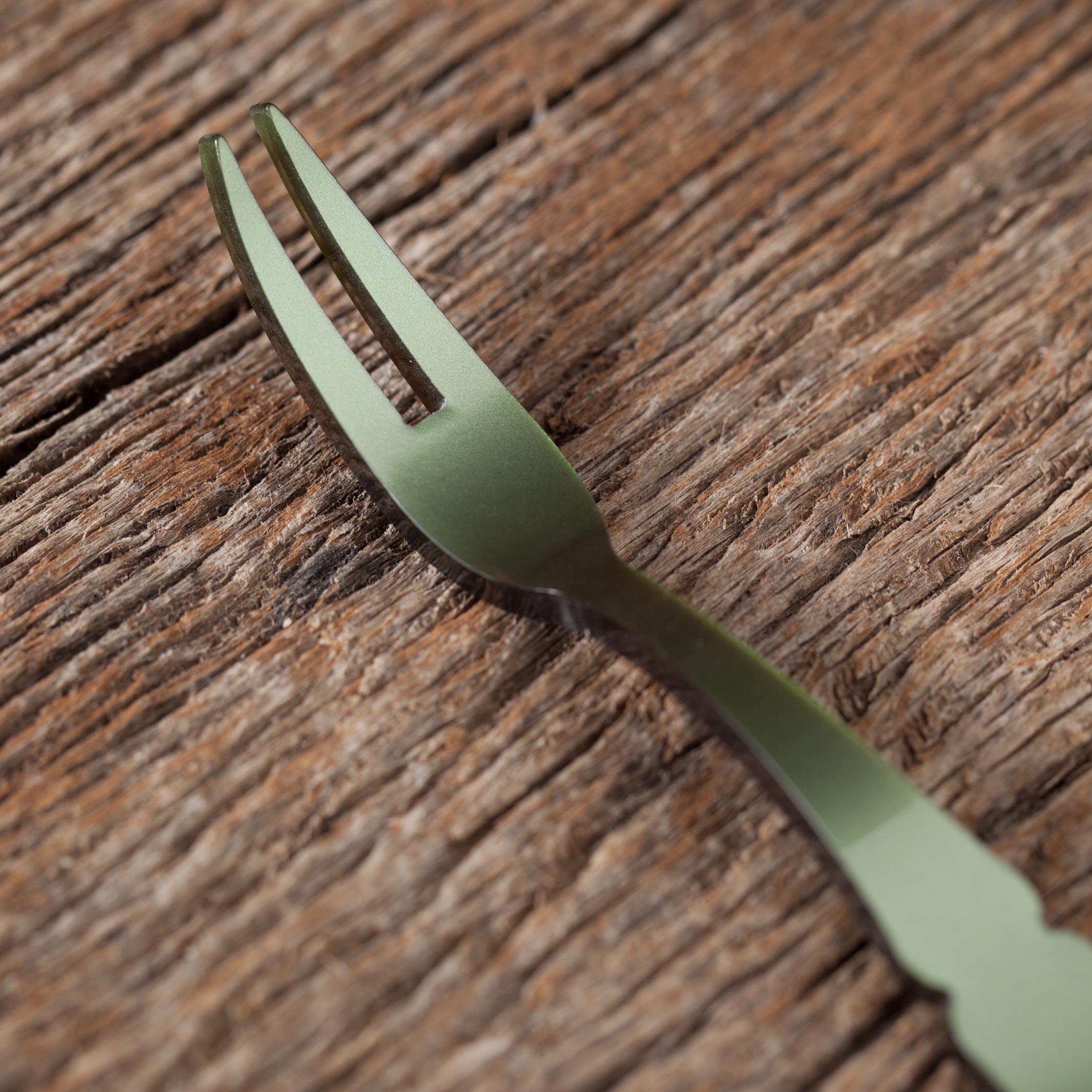 Green Cocktail Fork
